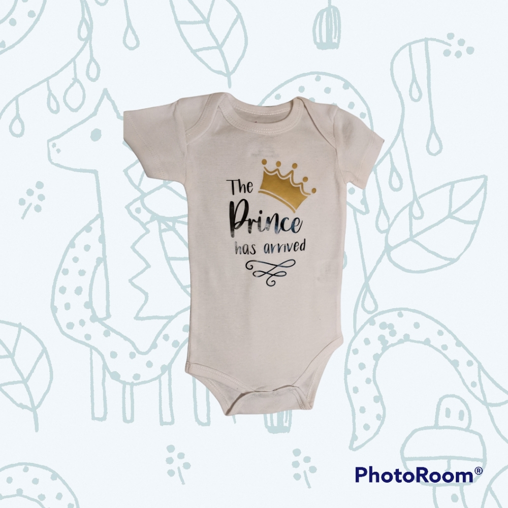*Sale The Prince has arrived baby onesie baby bodysuit